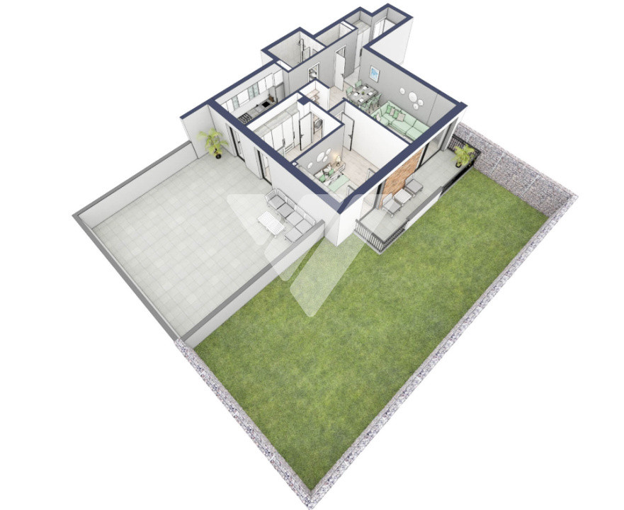  Apartament premium 3 camere terasa si gradina - Turnisor Sibiu
