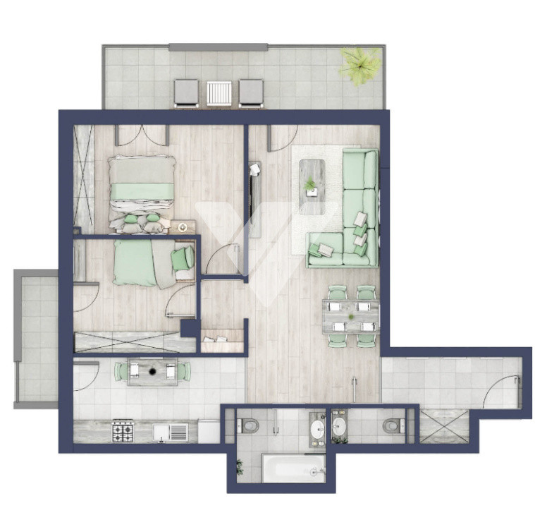  Apartament premium 3 camere  etaj 1 cu lift - Turnisor Sibiu