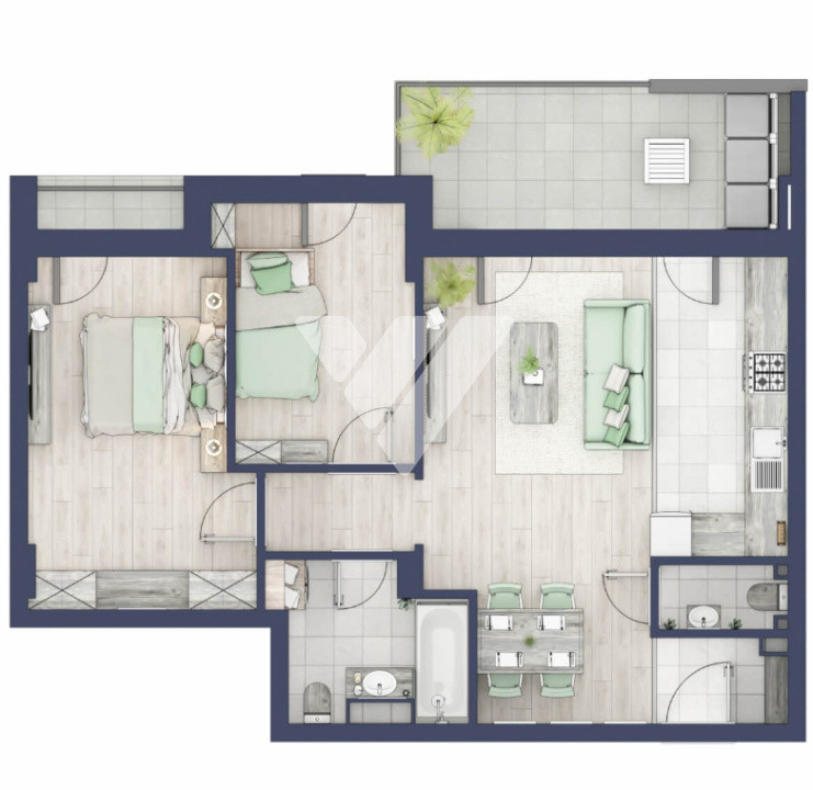  Apartament premium 3 camere si boxa - zona Turnisor Sibiu