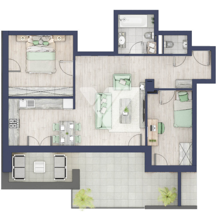  Apartament premium 3 camere etaj 3 cu boxa  - Turnisor Sibiu