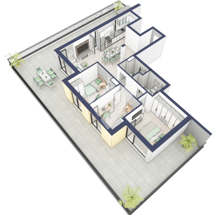  Apartament premium 4 camere etaj retras si lift  - Turnisor Sibiu