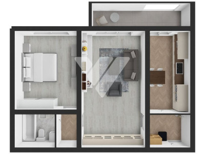Apartament 2 camere  72 mp utili si balcon de 8 mp - Selimbar Sibiu