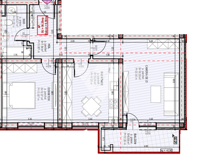 Apartament NOU  2 camere etaj 1 cu balcon -zona Selimbar SIBIU