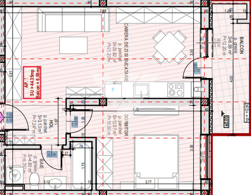 Apartament NOU 2 camere cu balcon de 6.60 mp -zona Selimbar SIBIU