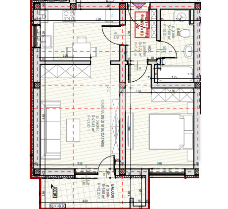 Apartament  2 camere cu balcon si pod - zona Selimbar SIBIU