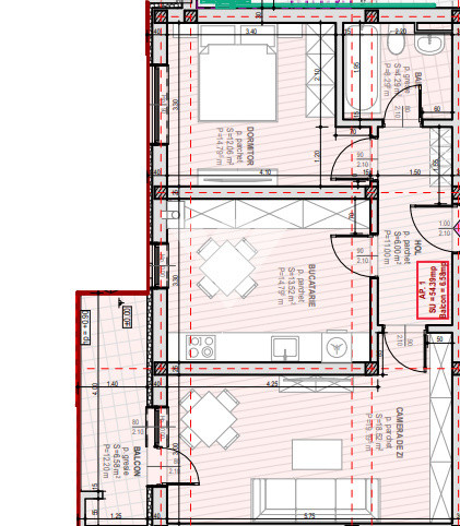 Apartament NOU 2 camere etaj 1 cu balcon -zona Selimbar SIBIU