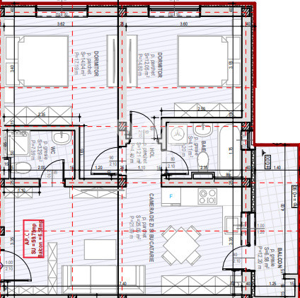 Apartament NOU 3 camere decomandat etaj 1 -zona Selimbar SIBIU