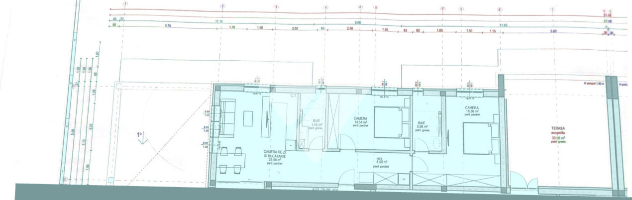 Apartament tip penthouse - 94 mp + 33 mp terasa acoperita