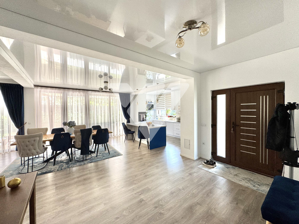 Casa de lux 4 camere terasa pivnita si teren 1007 mp Daia Noua Sibiu