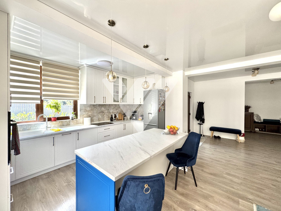 Casa de lux 4 camere terasa pivnita si teren 1007 mp Daia Noua Sibiu