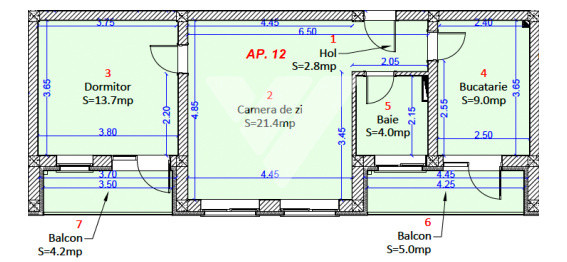 Apartament spatios 3 camere Selimbar - zona Shopping City 