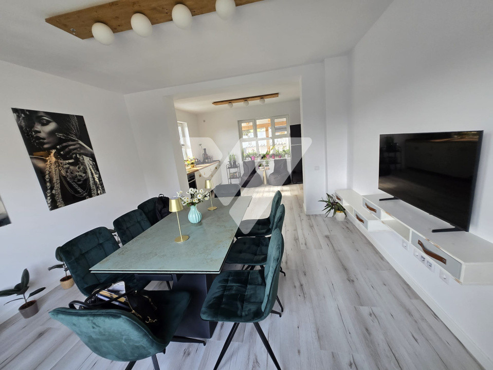 Casa individuala renovata 2 camere mobilata in Cisnadie Sibiu