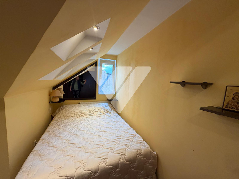 Apartament 3 camere la mansarda mobilat 76 mp Ciresica Sibiu