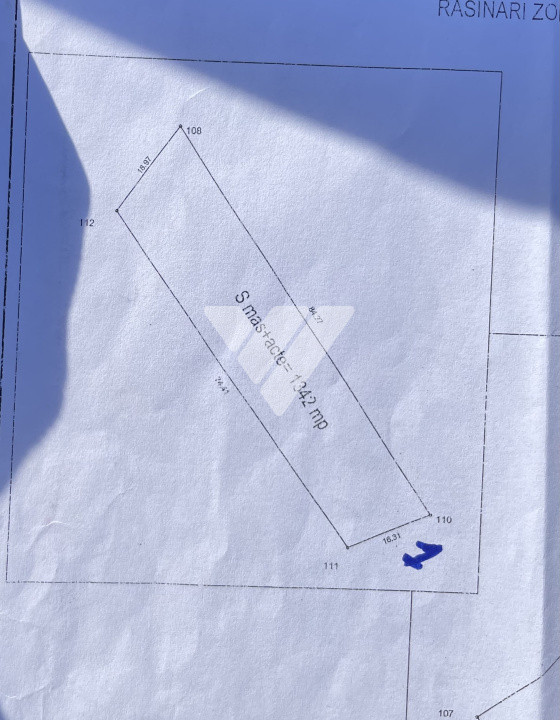 Teren extravilan 1342 mp zona linistita – Rasinari - Sibiu