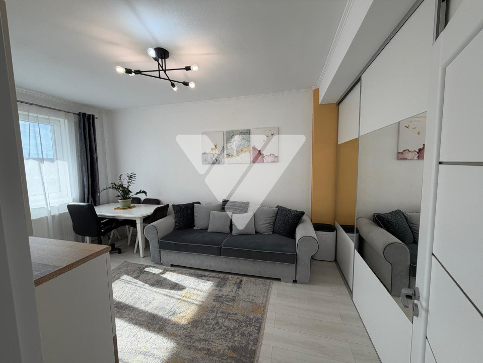 Apartament 2 camere mobilat modern etaj 2 balcon zona Turnisor Sibiu