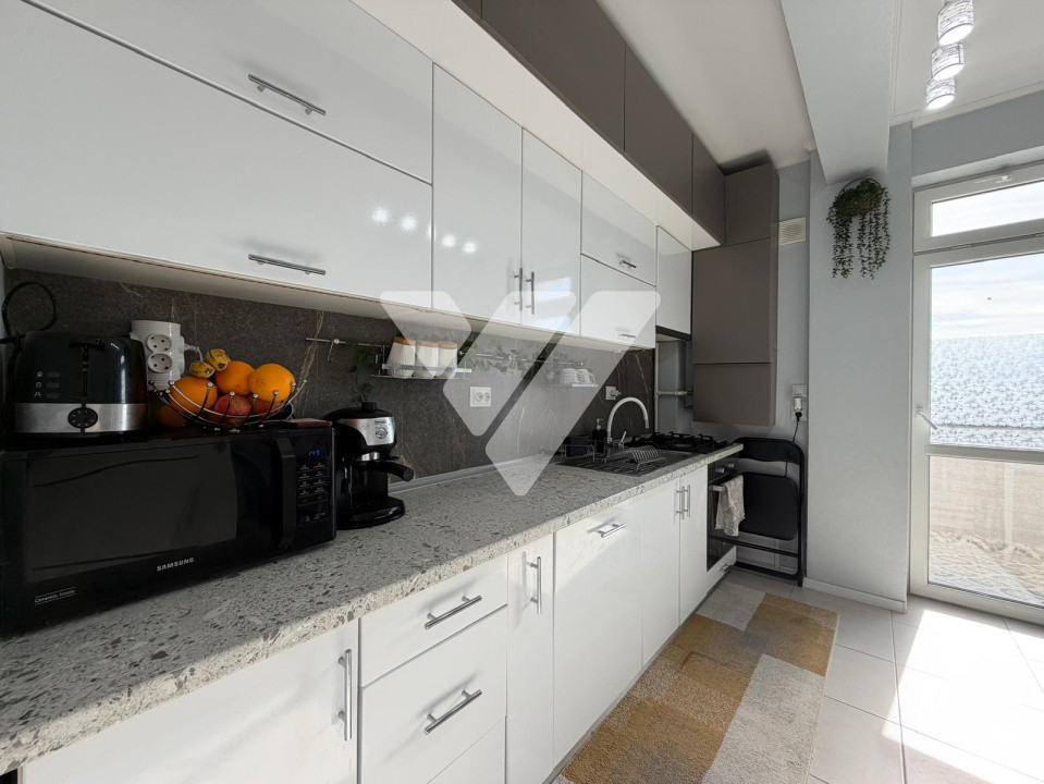 Apartament 2 camere mobilat modern etaj 2 balcon zona Turnisor Sibiu