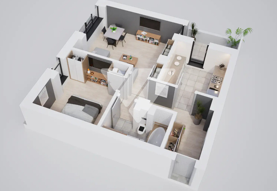 Apartament luminos 2 camere cu balcon etaj 1 - zona Calea Surii Mici