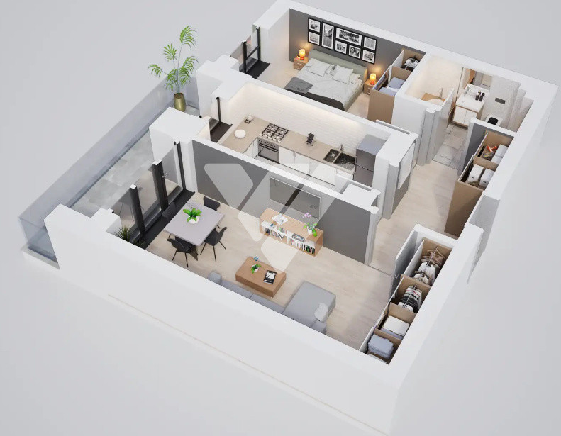 Apartament NOU 2 camere cu balcon si lift- zona Calea Surii Mici