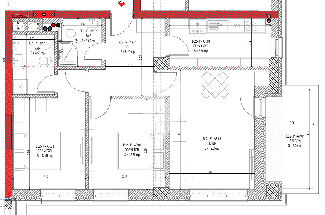 Apartament 3 camere 71 mp utili parter - zona Calea Surii Mici