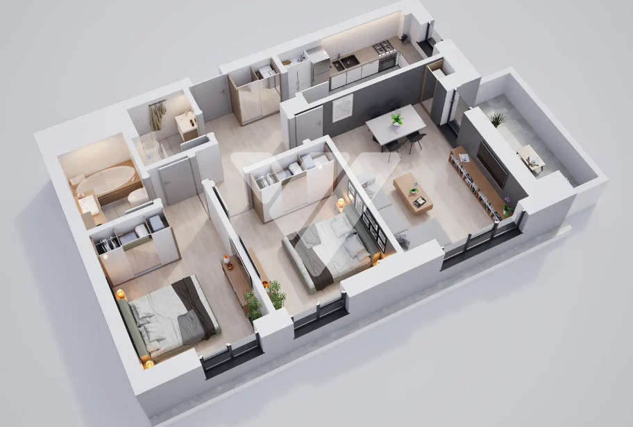 Apartament 3 camere 71 mp utili parter - zona Calea Surii Mici