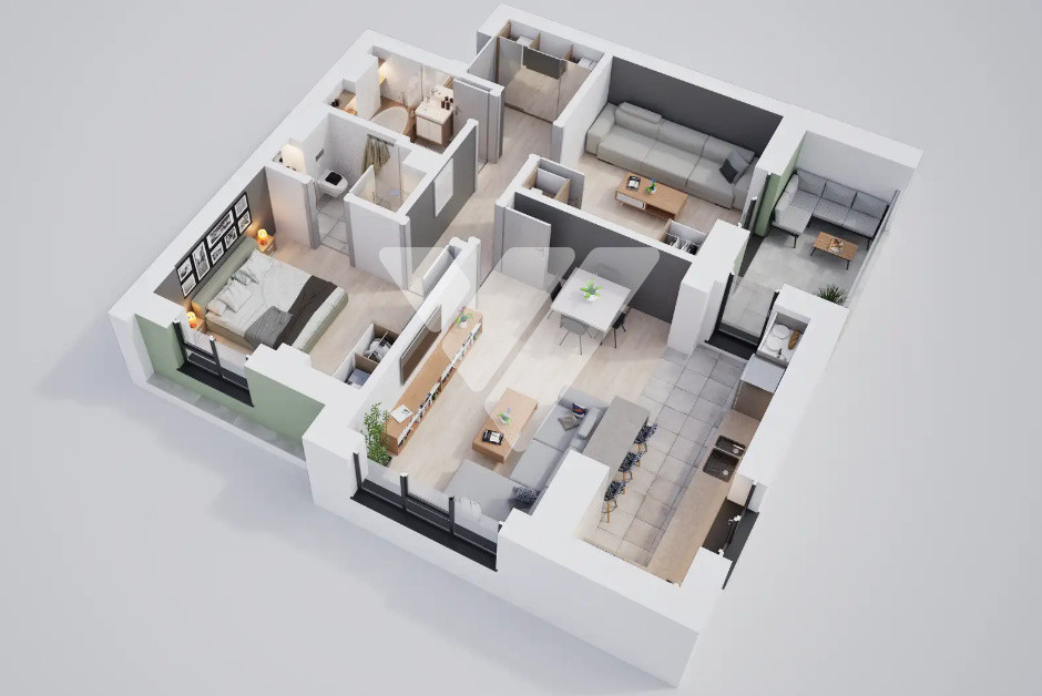 Apartament NOU 3 camere 68 mp utili si balcon - zona Calea Surii Mici