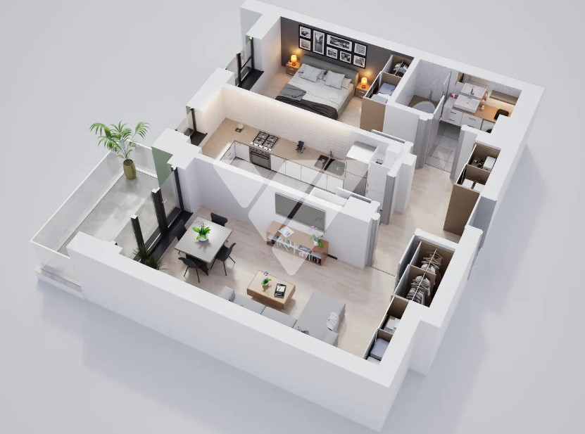 Apartament NOU 2 camere 52 mp cu balcon si lift- zona Calea Surii Mici