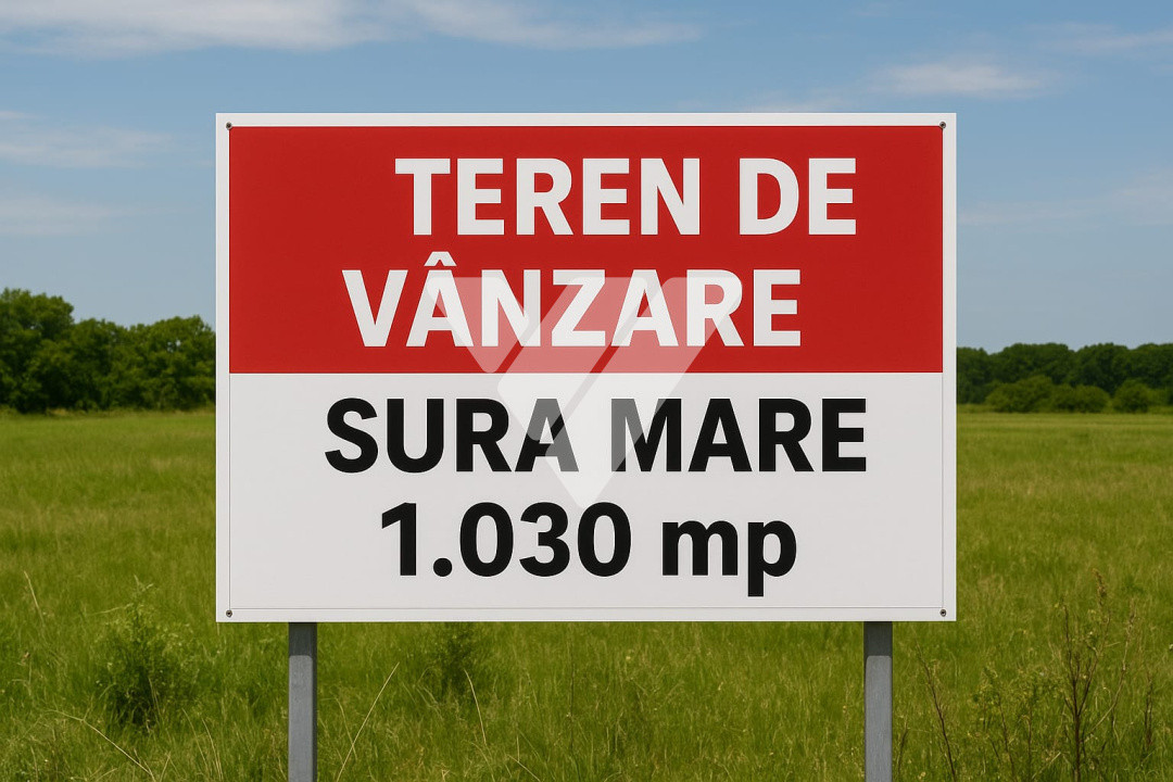 Teren intravilan de vanzare – 1030 mp, Sura Mare Sibiu