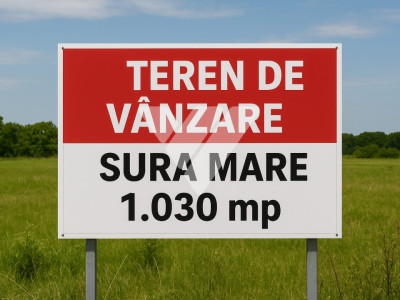 Teren intravilan de vanzare – 1030 mp, Sura Mare Sibiu