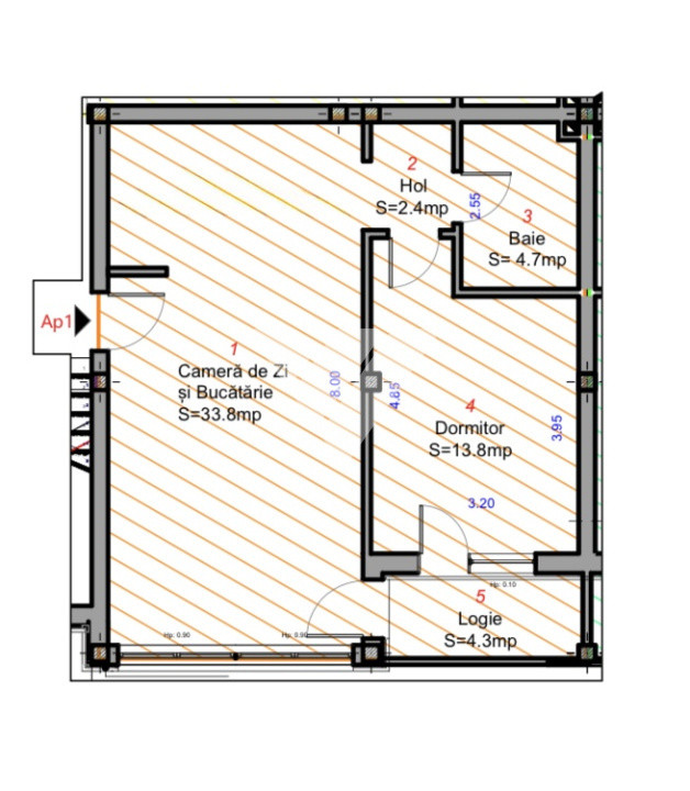 Apartament 2 camere LA CHEIE intabulat in Selimbar Sibiu