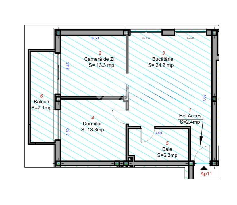 Apartament 2 camere finisat la CHEIE etaj 2 in Selimbar Sibiu