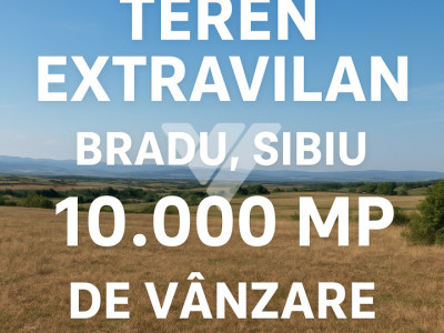 Teren extravilan de vanzare în Bradu - Sibiu – 10000 mp