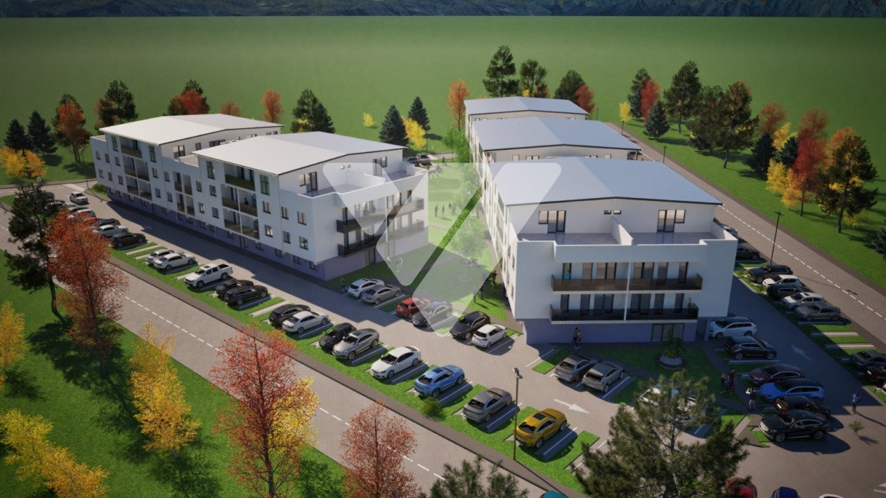 Apartament nou 3 camere cu balcon parcare etaj 2 in Selimbar Sibiu