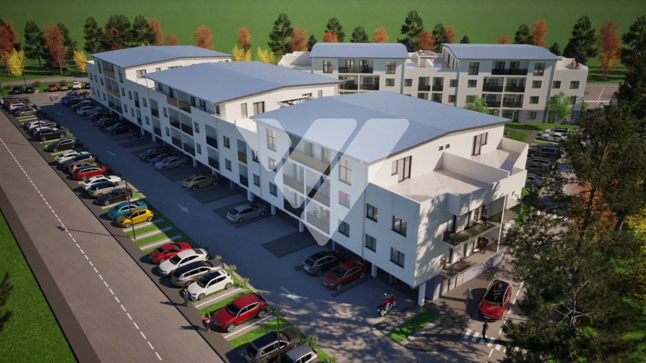Apartament nou 3 camere cu balcon parcare etaj 2 in Selimbar Sibiu