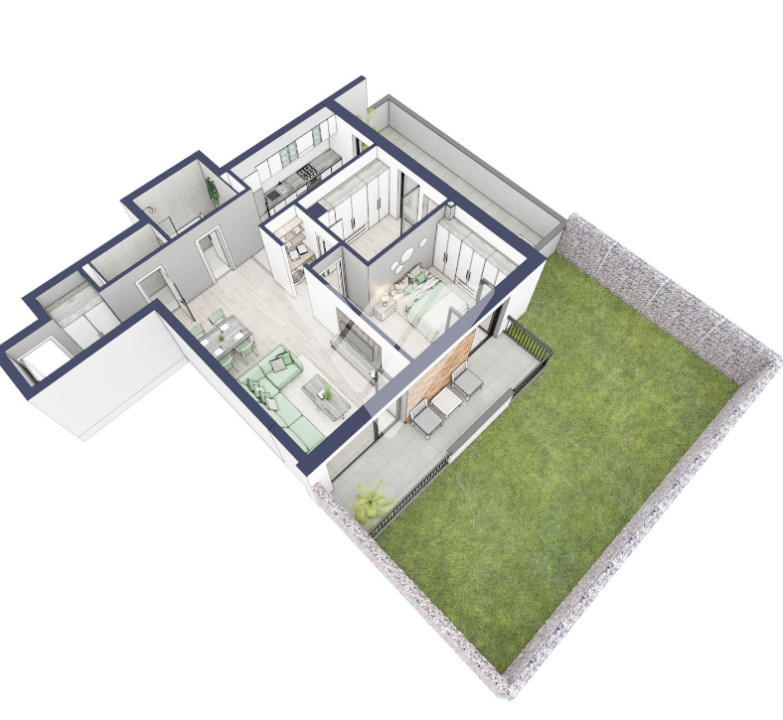  Apartament premium 3 camere 70 mp utili parter inalt - Turnisor Sibiu