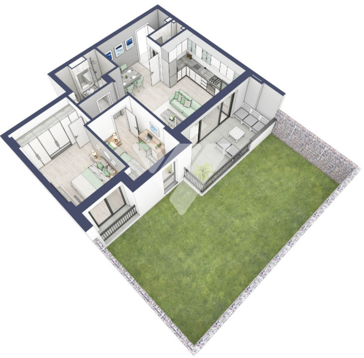  Apartament premium 3 camere balcon si gradina parter inalt - Turnisor Sibiu