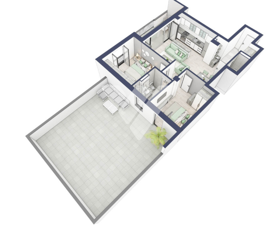  Apartament premium 3 camere si terasa parter inalt - Turnisor Sibiu