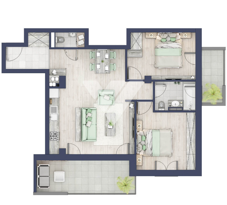  Apartament premium 3 camere si terasa etaj 2- Turnisor Sibiu