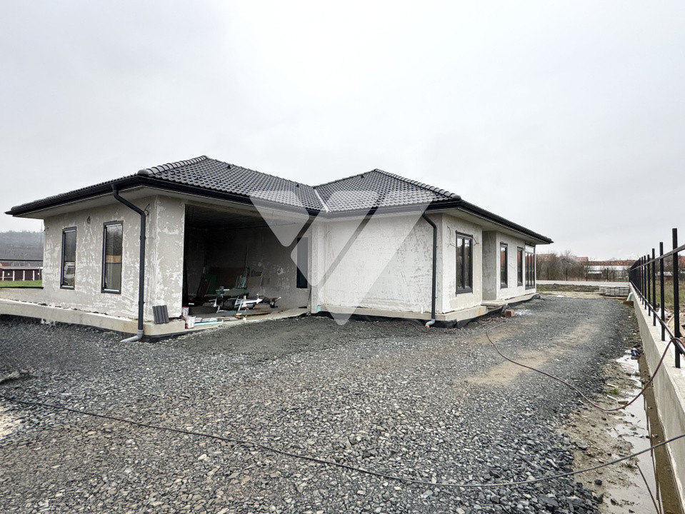 Casa individuala 4 camere pe un singur nivel teren 855 mp Vestem Sibiu