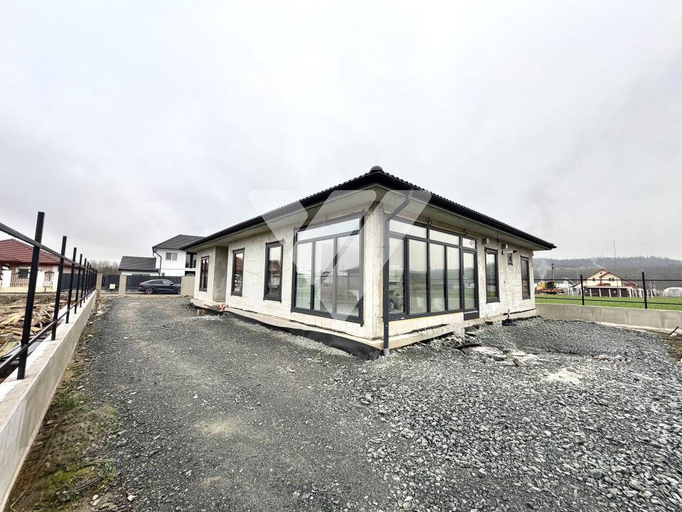 Casa individuala 4 camere pe un singur nivel teren 855 mp Vestem Sibiu