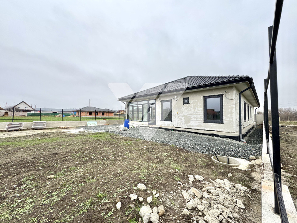 Casa individuala 4 camere pe un singur nivel teren 855 mp Vestem Sibiu