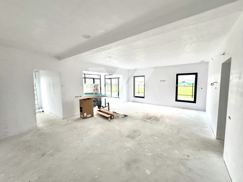 Casa individuala 4 camere pe un singur nivel teren 855 mp Vestem Sibiu