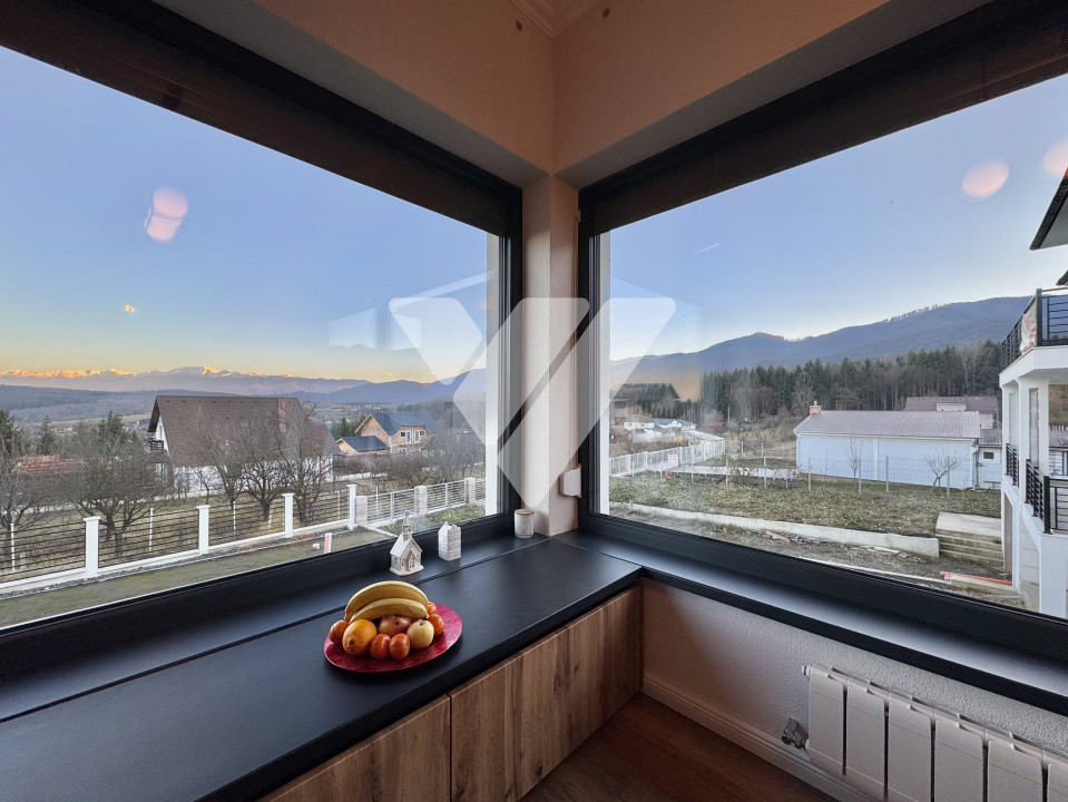 Casa premium pe un singur nivel, teren 600 mp, vedere munti - Tocile