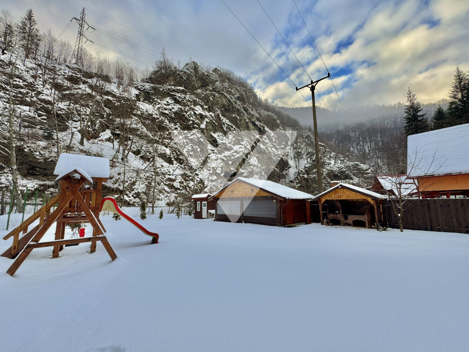 Cabană pe Râul Sadului  120 mp utili Teren 685 mp Zonă montană