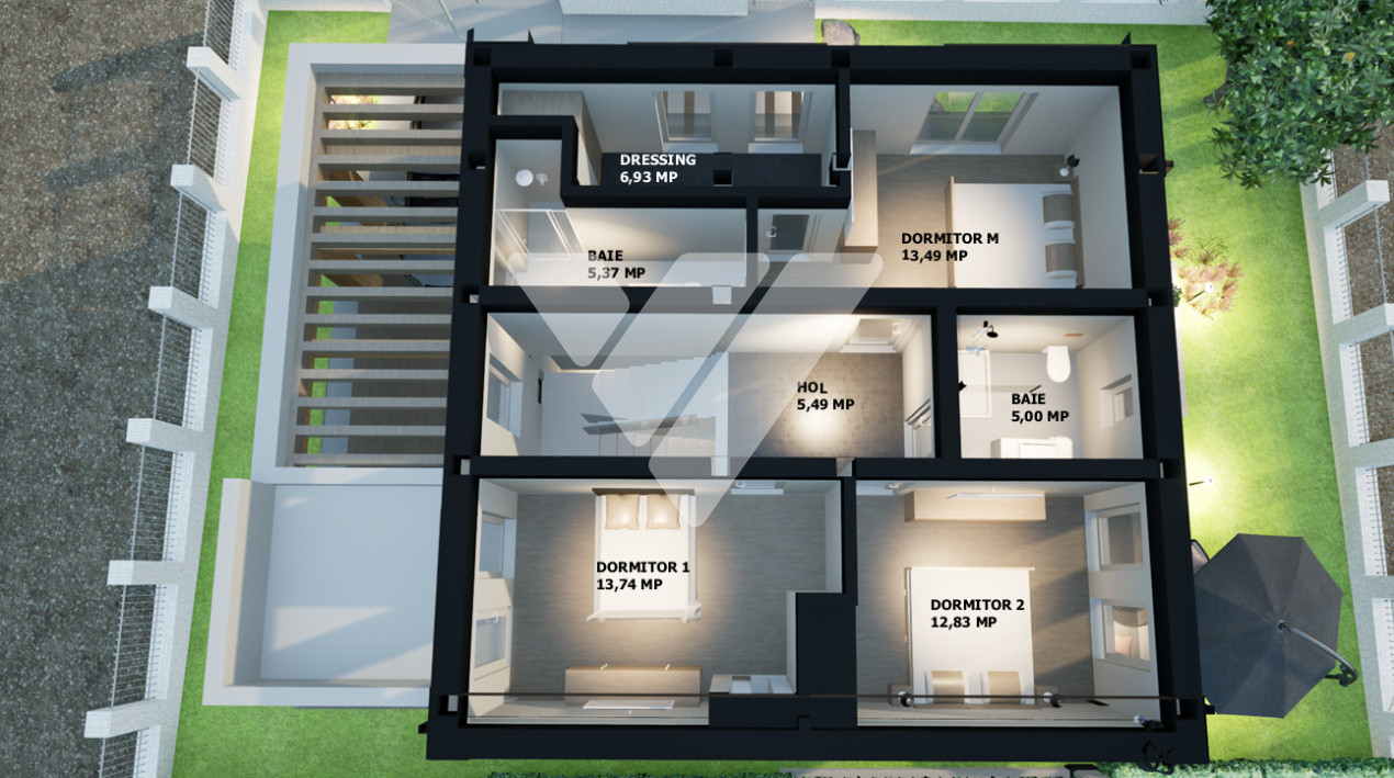 Casa individuala 4 camere si 180 teren liber - Cisnadie Sibiu