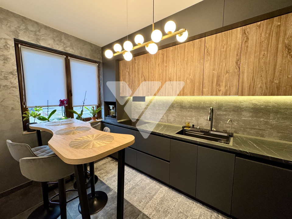 Casa moderna tip duplex 4 camere mobilata, teren 235 mp Talmaciu Sibiu