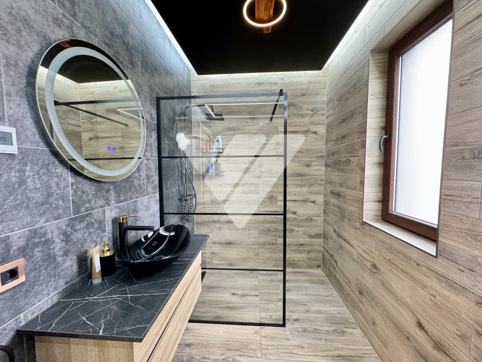 Casa moderna tip duplex 4 camere mobilata, teren 235 mp Talmaciu Sibiu