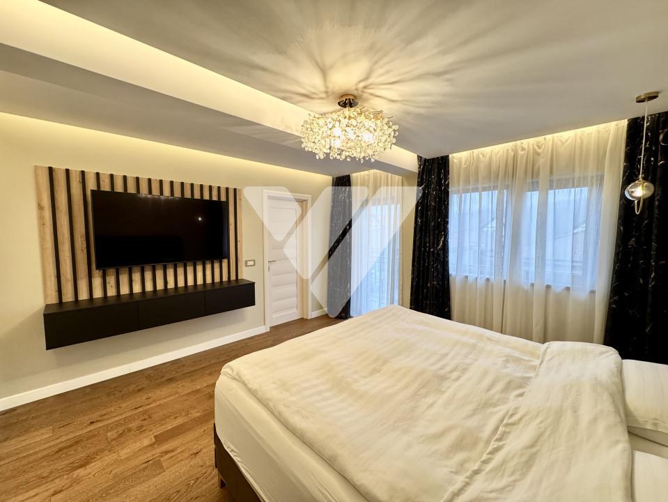 Casa moderna tip duplex 4 camere mobilata, teren 235 mp Talmaciu Sibiu