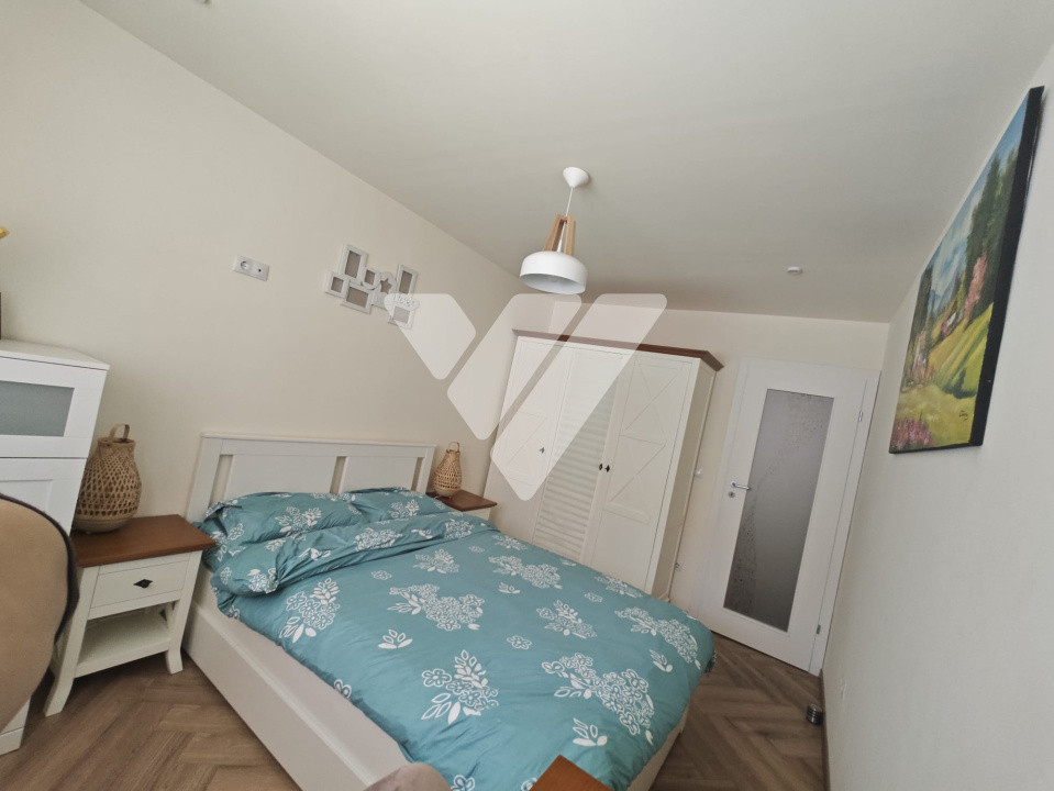 Apartament 2 camere la vile, Sibiu Ștrand, parter, mobilat complet