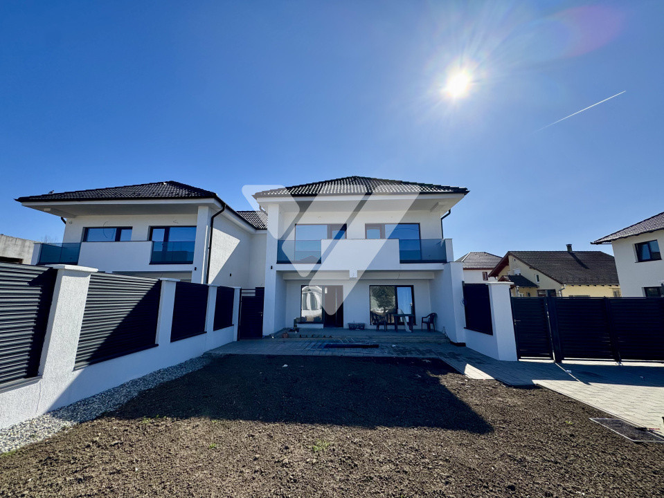 Casa noua duplex 4 camere, teren 475 mp de vanzare in Selimbar Sibiu
