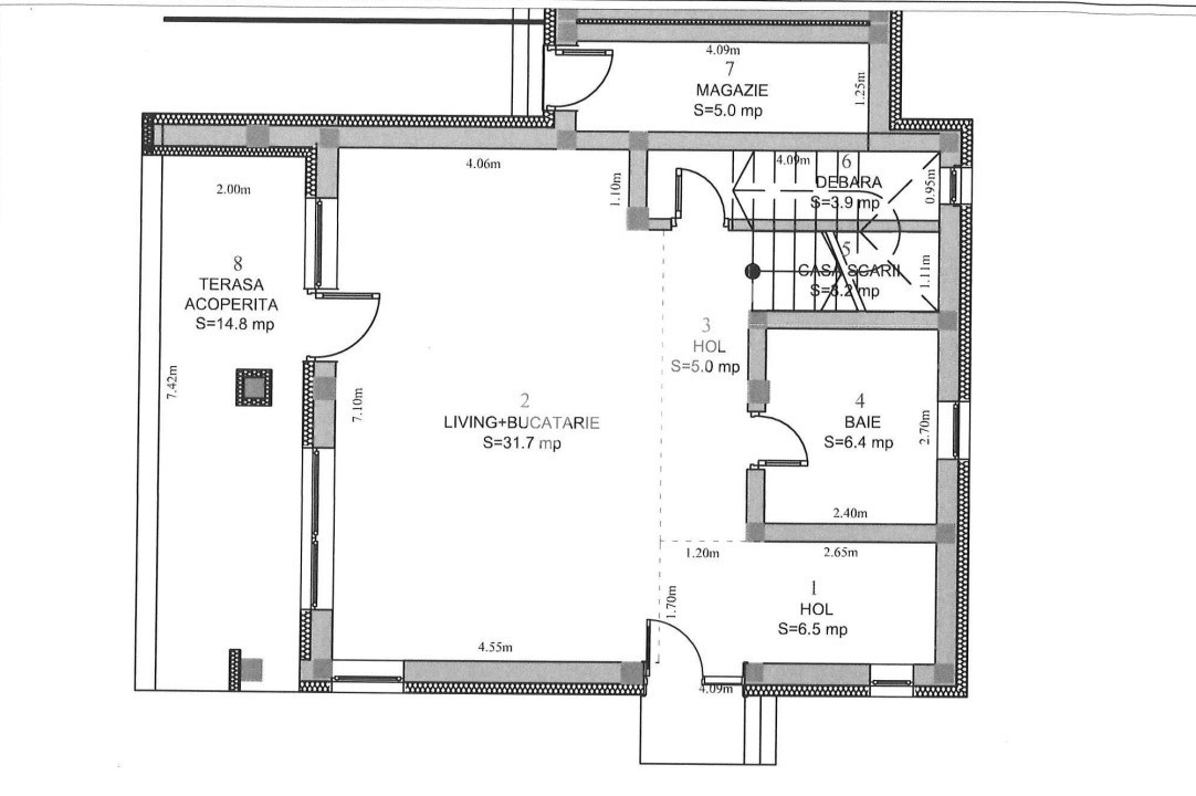 Casa noua duplex 4 camere, teren 475 mp de vanzare in Selimbar Sibiu